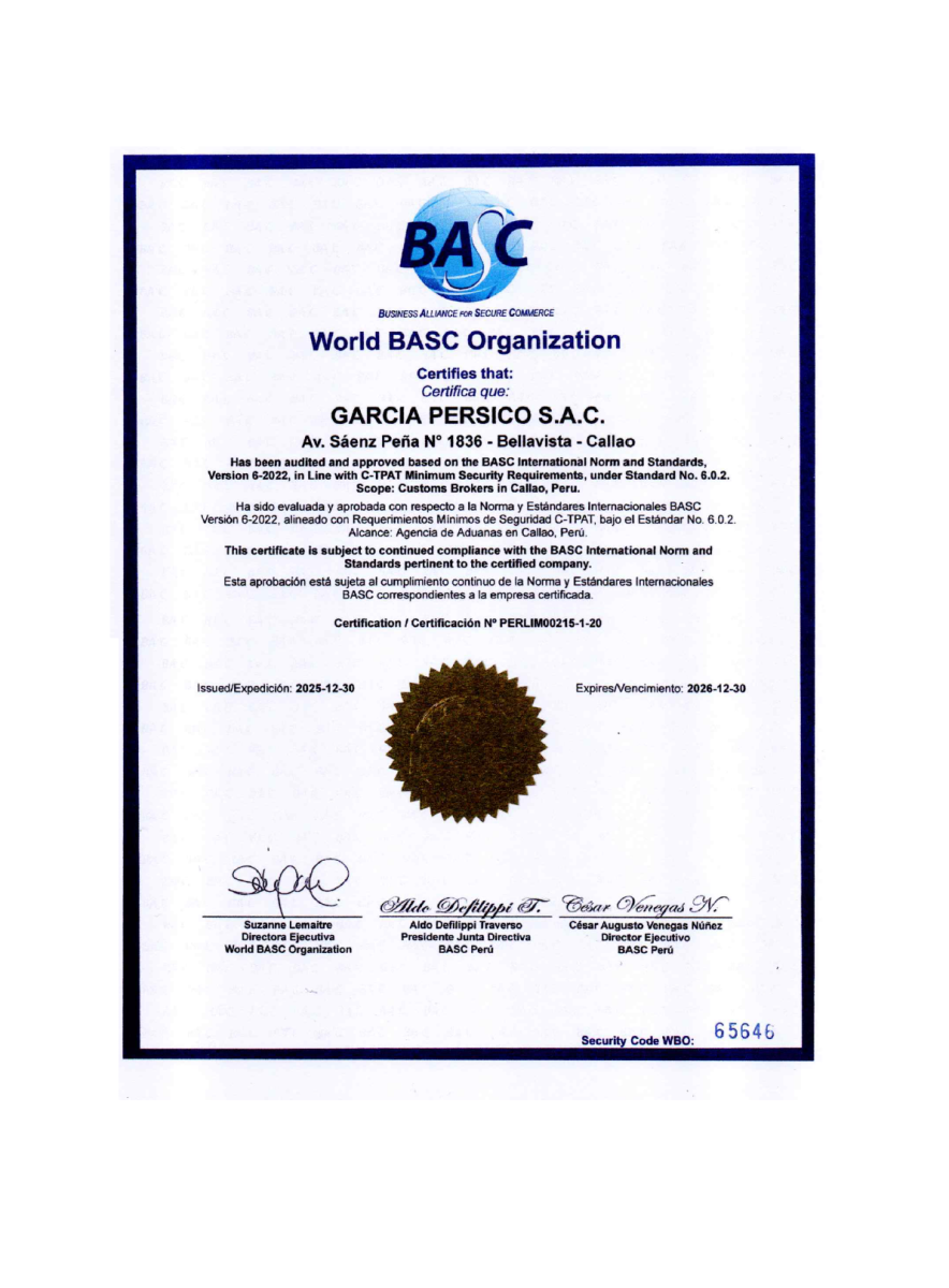 CERTIFICADO BASC 2025 2026